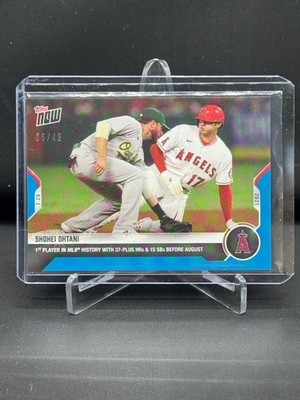 SHOHEI OHTANI - 2021 MLB Topps Now Card #577 -BLUE Parallel Variant 06/49 ANGELS