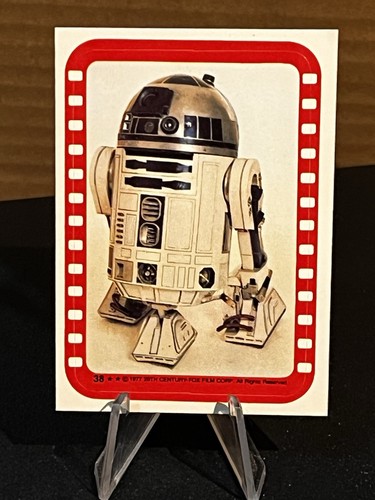 1977 Topps Star Wars Stickers #38 R2-D2 (Kenny Baker) — Raw
