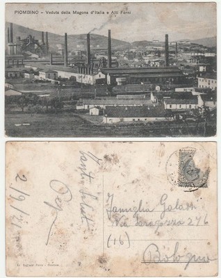 PIOMBINO - LIVORNO - VIEW OF THE MAGONA OF ITALY AND BLAST OVENS - TRAVEL -33211-