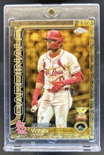 Marketplace image: 2025 Topps Gilded Collection Masyn Winn Chrome Gold SuperFractor #1/1 Cardinals