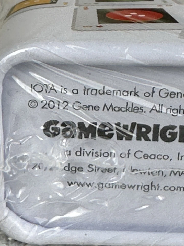 IOTA - The Great Big Game in a Teeny-Weeny Tin by Gamewright 2012 NEW SEALED - Image 3 of 4