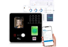 Cloud-Based Time Clock TC1, 4-in-1 Time Clocks for Employees Small Business with