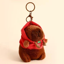 Cute Cartoon Capybara Pendant Plush Toy Doll Bag Hanging Ornaments Cute Random