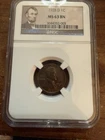 1928 D Lincoln Cent Penny NGC MS63 BN
