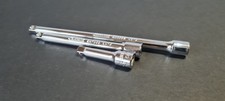 Expert by Facom Set of 1/4" drive chrome extensions 55mm, 100mm & 150mm