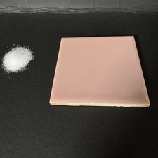 VTG Daltile  Wild Rose Pink Ceramic Tile 4.25" Square K-188 Dal Tile Vintage