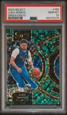 2023 Select Luka Doncic GREEN DISCO 1/5 Premier PSA 10
