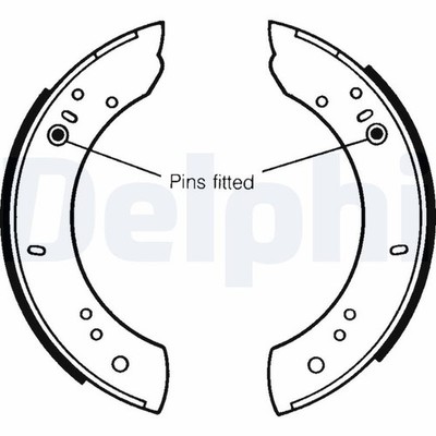  LS1072 BRAKE SHOE SET DELPHI NEU DE STOCK