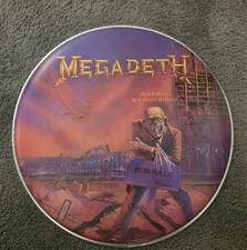 Megadeth Peace Sells Drumhead  14.5"