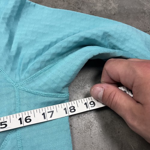 Patagonia R1 Pullover Womens Small Blue Grid Fleece Lightweight Outdoors Hiking - Picture 7 of 8