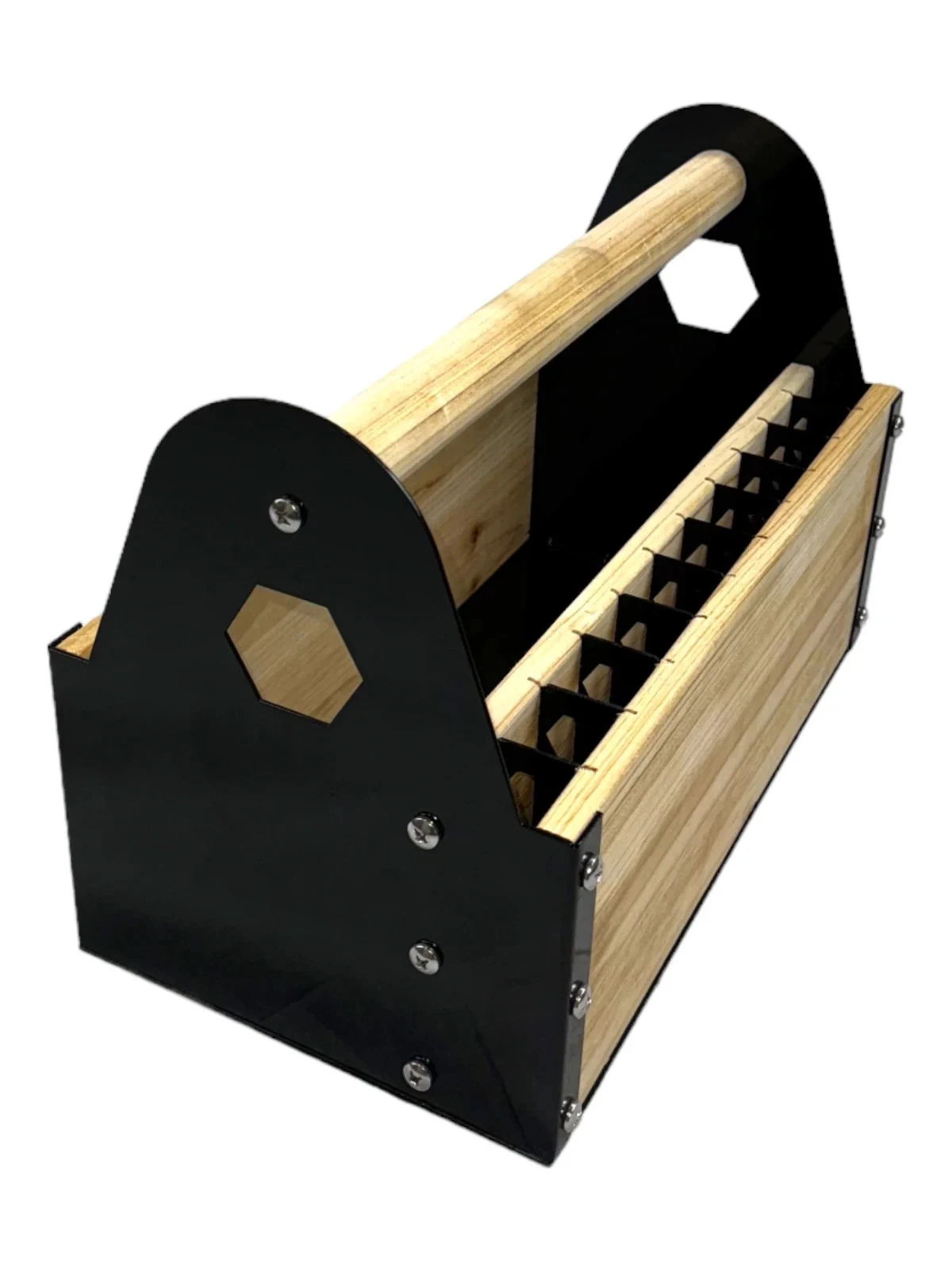 bee keepers wooden with metal ends empty carry around toolbox