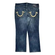 True Religion Boot Cut Jeans - 36W 30L Blue Denim