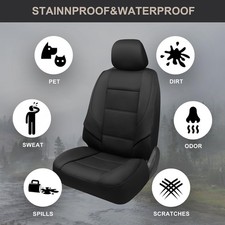 Waterproof Neoprene 2 Pack Front Car Seat Covers Custom Fit Dodge Ram 1500 2500