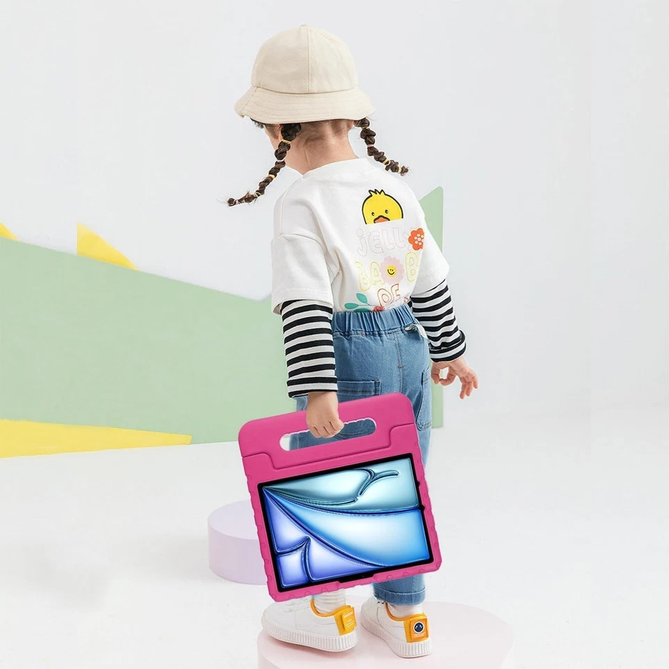 Tough Cover For iPad 11(A16) Pro M4 Air M3/M2 10.2 10.9 9.7 Kids Shockproof Case - Image 4 of 4