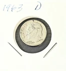 1963-D Roosevelt Silver Dime Circulated Dime 0.900 Silver 0.0723 oz.