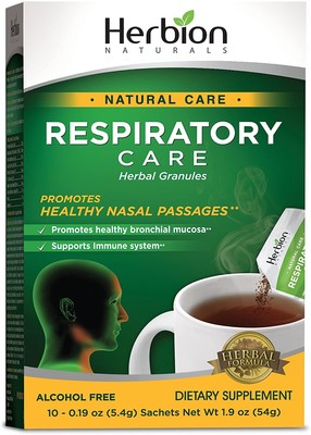 Herbion Naturals Respiratory Care Herbal Granules Sachets Alcohol-Free 10 Count