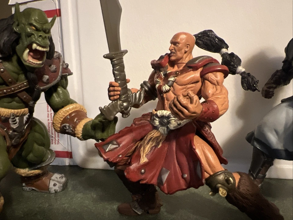 Lote 3 Figuras World of Warcraft-1998 y 2000, Orc Grunt, Soldado Humano y... Foto 3 de 4