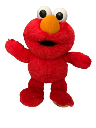 2000 ELMO SESAME STREET TICKLE ME RED VINTAGE CUDDLE FISHER PRICE 13” PLUSH TOY - Picture 1 of 12