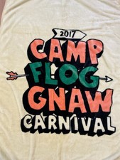 Golf Wang Camp Flog Gnaw 2017 CFG Tyler The Creator Event Prize Throw Blanket