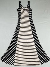 Calvin Klein Striped Maxi Dress XS Summer Minimalist Nautical Travel