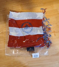 RARE Rock And Roll Hall Of Fame Bandana Scarf American Flag Fringed Ends New