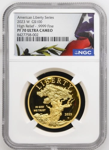 2023 American Liberty High Relief Gold NGC PF70 Ultra Cameo