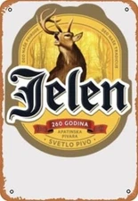 Jelen Pivo Beer Serbia Logo Plaque Poster Tin Metal Signs Home Décor 8x12 