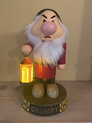 Disney Store Parks Xmas Grumpy Light Up Nutcracker 11''H BNIB Snow White 2022