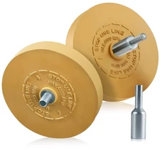 2 Pack Decal Remover Eraser Wheel Rubber Eraser Wheel for Drill Removes Car S...