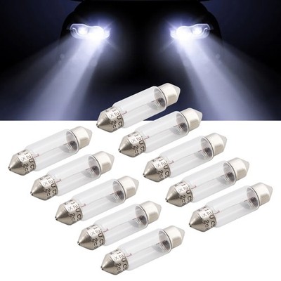 10PCS Car Light Tubular Lamp bulb C5W SV8.5 36MM 6418 12V 5W For OSRAM