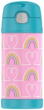 Thermos 12 oz. Kid's Funtainer Vacuum Insulated Stainless Steel Straw Bottle