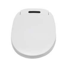 Electronic Heated Smart Toilet Cover Seat Wireless Remote Warm Seat White NEW