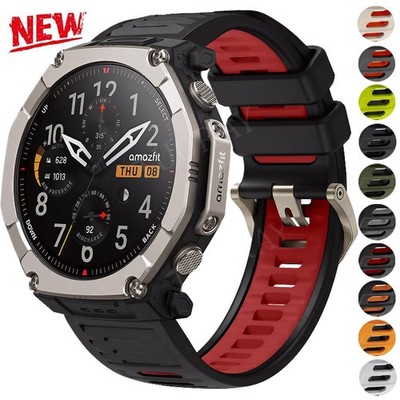 Für Huami Amazfit T-Rex Ultra 2 Silikon Ersatz Armband Uhrenarmband Smartwatch