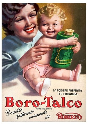 POSTCARD GINO ADVERTISING MOUTHPIECE BOROTALCO ROBERTS