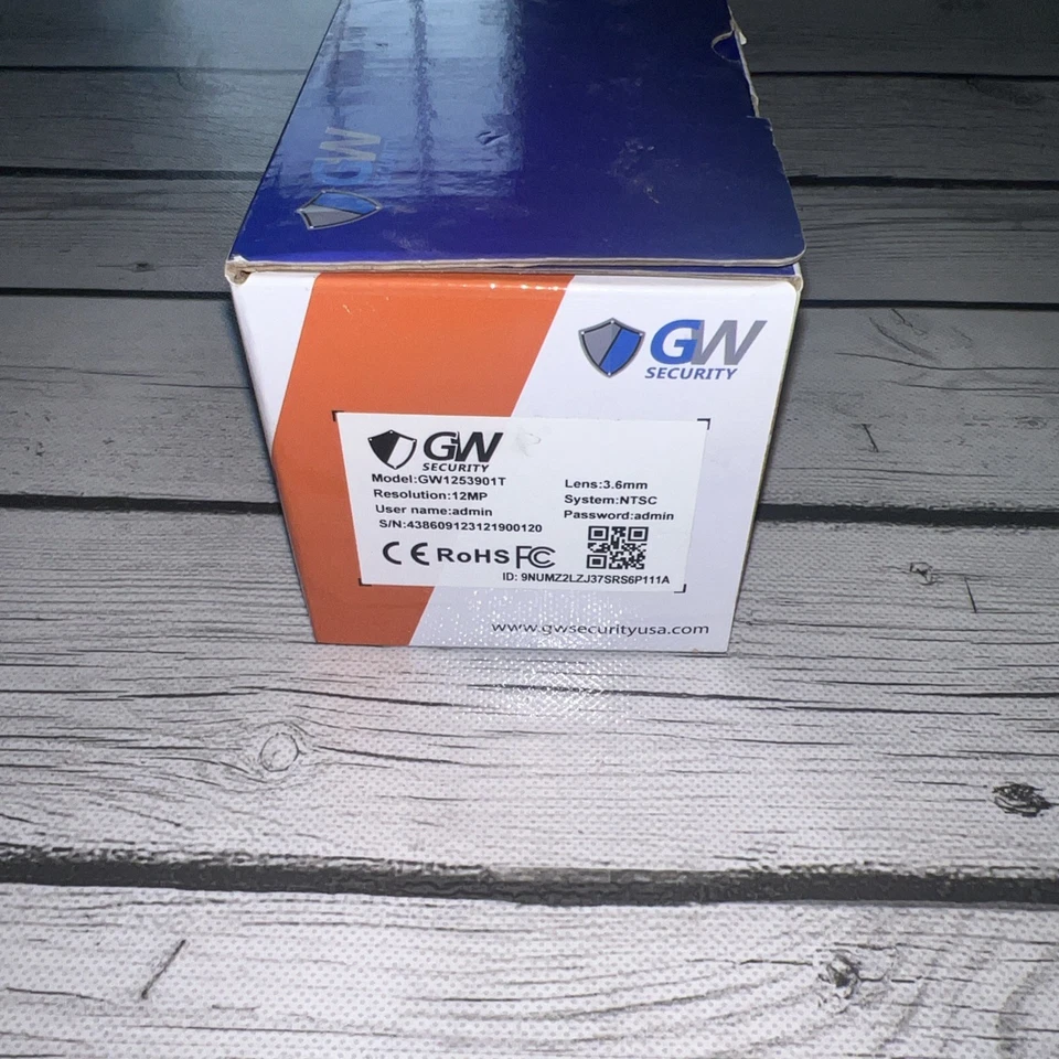 GW GW1253901T NVR UltraHD 12MP PoE Security Camera - Image 3 of 4