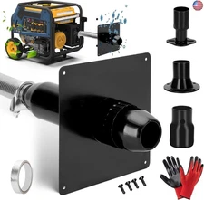 Generator Exhaust Extension Silencer Kit with Three Universal Adapters