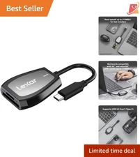 USB 3.2 Type-C Dual-Slot Card Reader High-Speed SD MicroSD UHS-II Support