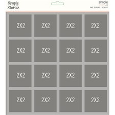 Simple Stories Simple Pages Page Template- 1 16-2"X2"
