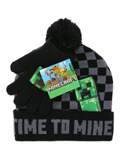 Minecraft Creeper Beanie Hat and Gloves Set, 2-Piece Officially Licensed w/ tag