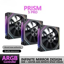 120mm ARGB PC Case Fan with Infinity Mirror Design Motherboard Sync 4PIN PWM