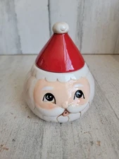 Transpac nostalgic Santa Claus trinket box Xmas home decor Joanna Parker