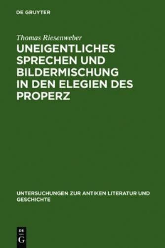 Thomas Riesenwe Uneigentliches Sprechen und Bildermischung in den Ele (Hardback)