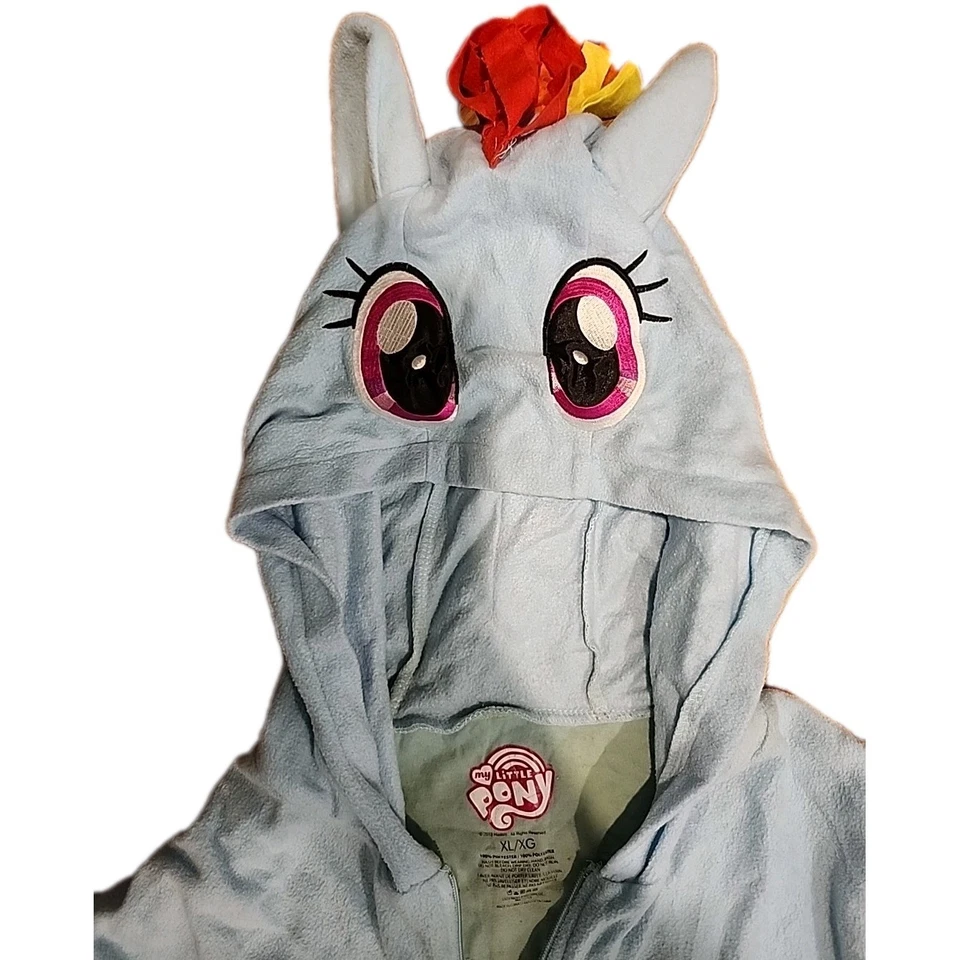 Adult My little pony one-piece costume pajamas sleeper zip up X-Large halloween - Image 2 of 4