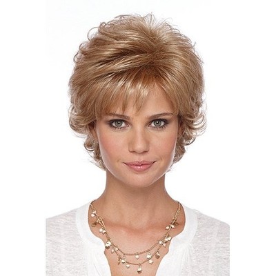 Estetica Design MANDY PSC. 3-5.5'' LAYERED TOP W/FLIP Womens Wig R6-10 Color