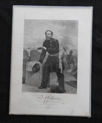 1864 Quincy Adams Q. A Gillmore Bürgerkrieg General Gravierte Aufdruck Alonzo