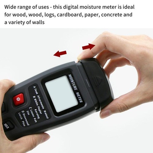 Digital LCD Wood Moisture Meter Detector Tester Wood Firewood Paper Cardboard AU - Picture 6 of 15