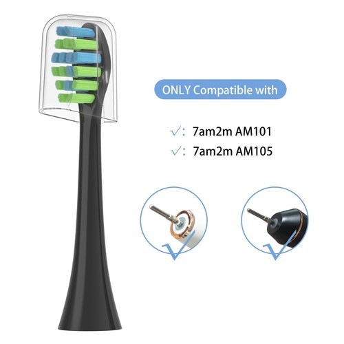 10 Pack Toothbrush Replacement Heads Compatible With 7am2m Am101/am105 Electric - Picture 2 of 6