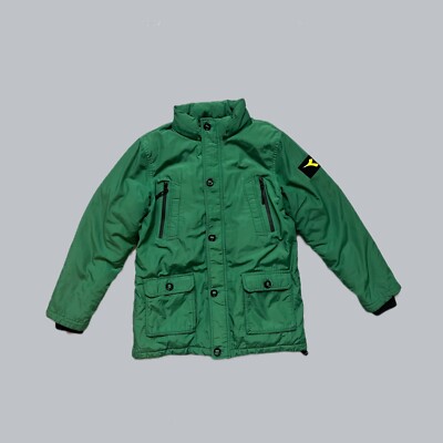 DIADORA Manifactture Daddato Kids Green Down Jacket Size XL
