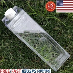 10x500ml Plastic Clear Transparent Milk Carton Water Bottle Free Fast Shipping Ebay