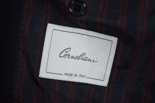 Men's CORNELIANI Coin Buttons Wool Blazer Jacket Navy Blue Size 50 R - Picture 8 of 10